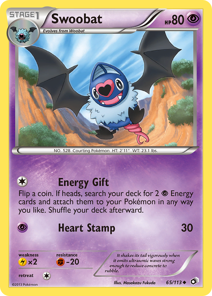 Swoobat (65/113) [Black & White: Legendary Treasures] | Devastation Store