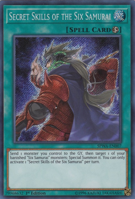 Secret Skills of the Six Samurai [SPWA-EN007] Secret Rare | Devastation Store