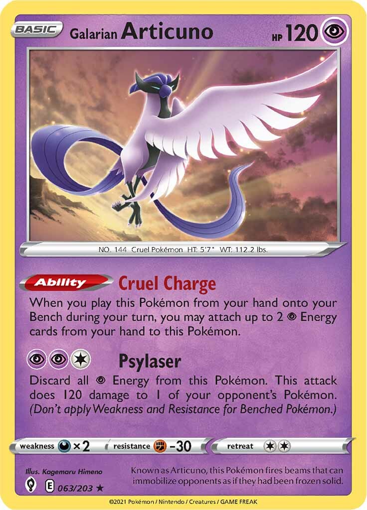 Galarian Articuno (063/203) [Sword & Shield: Evolving Skies] | Devastation Store
