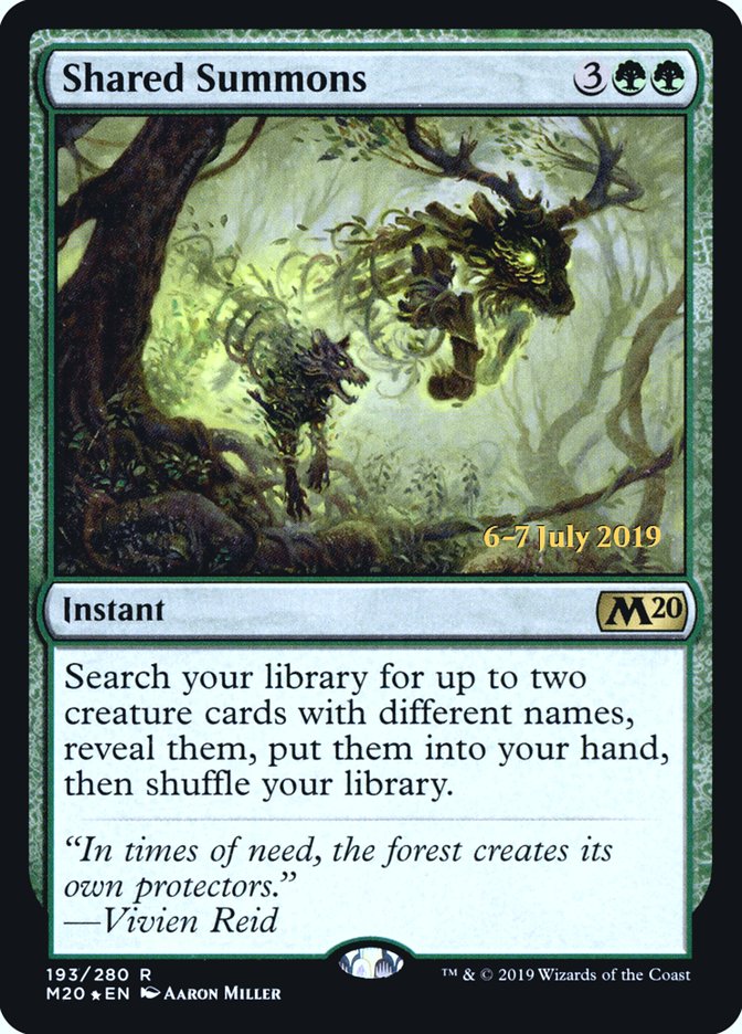 Shared Summons  [Core Set 2020 Prerelease Promos] | Devastation Store