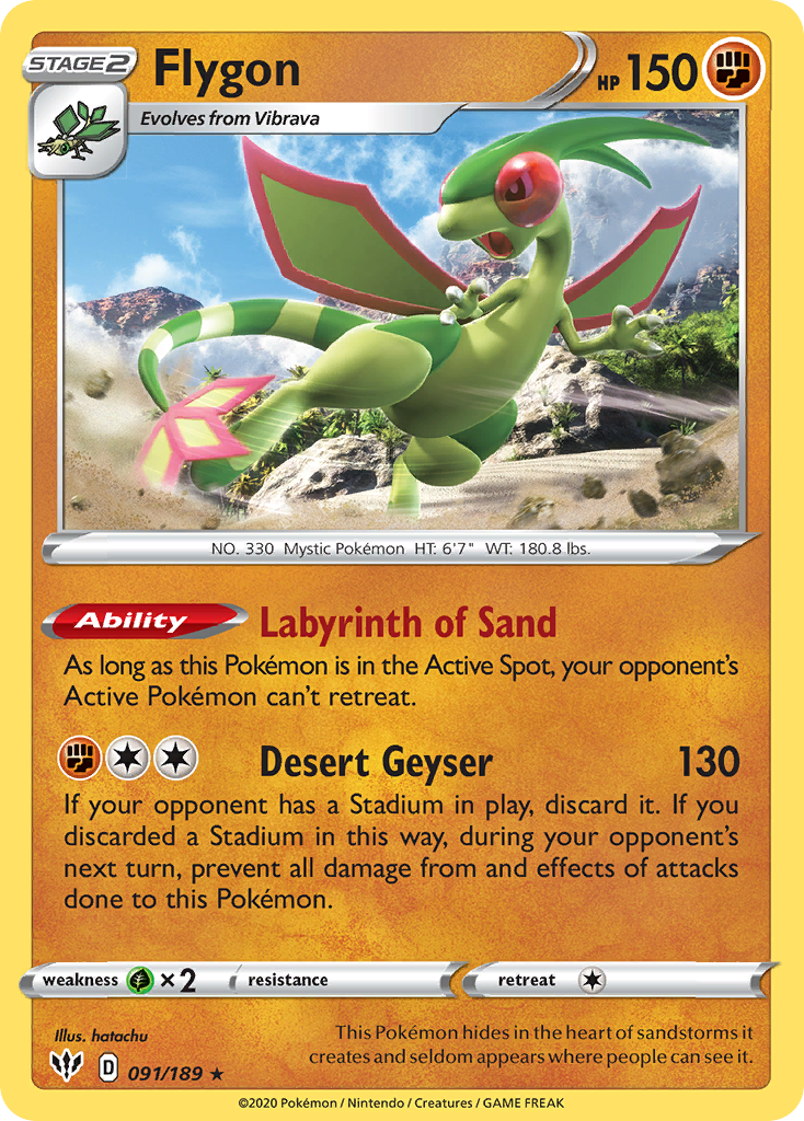 Flygon (091/189) [Sword & Shield: Darkness Ablaze] | Devastation Store