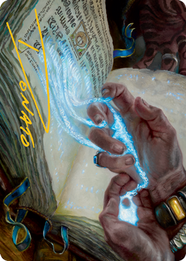 Mystic Redaction Art Card (Gold-Stamped Signature) [Modern Horizons 2 Art Series] | Devastation Store