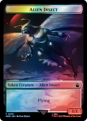 Alien Angel // Alien Insect Double-Sided Token (Surge Foil) [Doctor Who Tokens] | Devastation Store