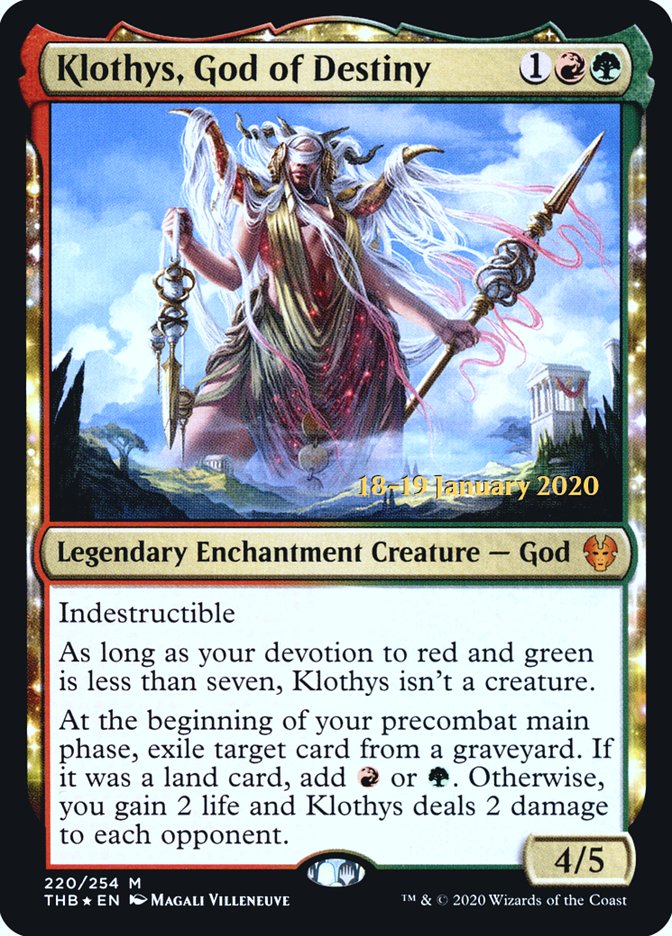 Klothys, God of Destiny [Theros Beyond Death Prerelease Promos] | Devastation Store