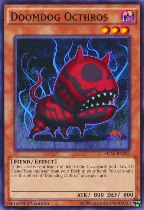 Doomdog Octhros [MP16-EN018] Common | Devastation Store