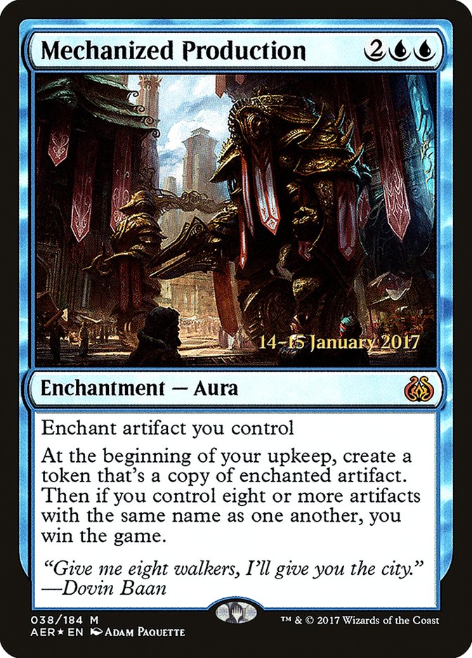 Mechanized Production  [Aether Revolt Prerelease Promos] | Devastation Store