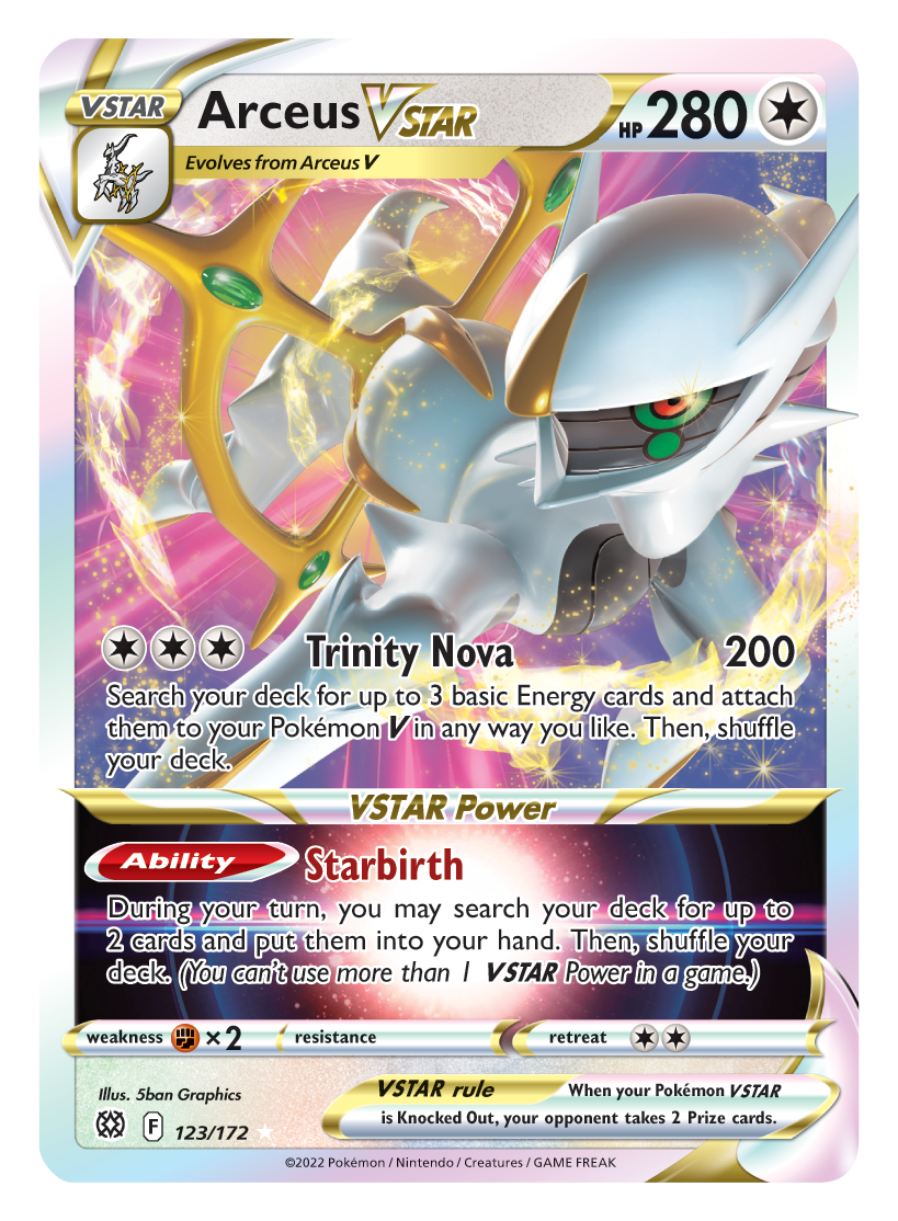 Arceus VSTAR (123/172) (Jumbo Card) [Sword & Shield: Brilliant Stars] | Devastation Store
