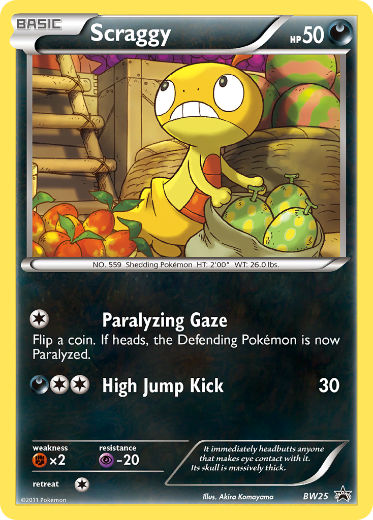 Scraggy (BW25) [Black & White: Black Star Promos] | Devastation Store