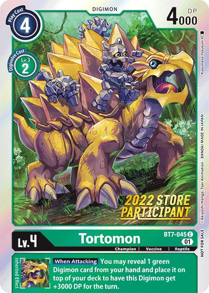 Tortomon [BT7-045] (2022 Store Participant) [Next Adventure Promos] | Devastation Store