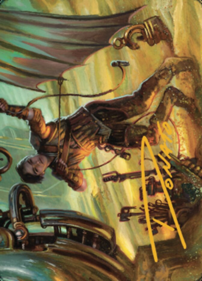 Mishra, Excavation Prodigy Art Card (Gold-Stamped Signature) [The Brothers' War Art Series] | Devastation Store