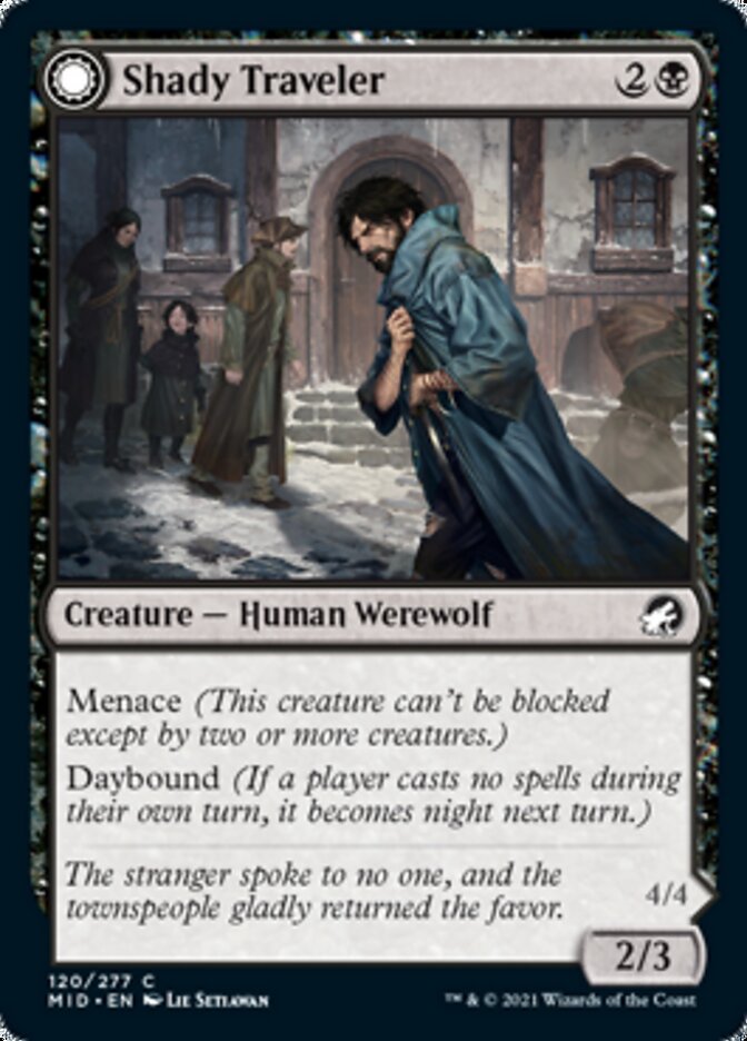 Shady Traveler // Stalking Predator [Innistrad: Midnight Hunt] | Devastation Store