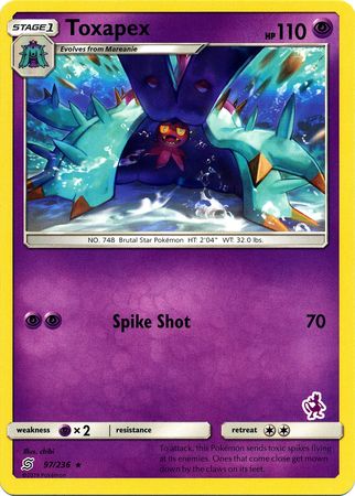 Toxapex (97/236) (Mewtwo Deck) [Battle Academy 2020] | Devastation Store
