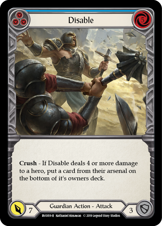 Disable (Blue) [BVO019-R] Normal - Devastation Store | Devastation Store
