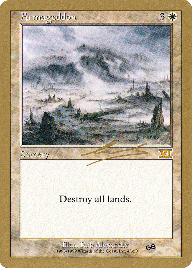 Armageddon (Nicolas Labarre) (SB) [World Championship Decks 2000] | Devastation Store