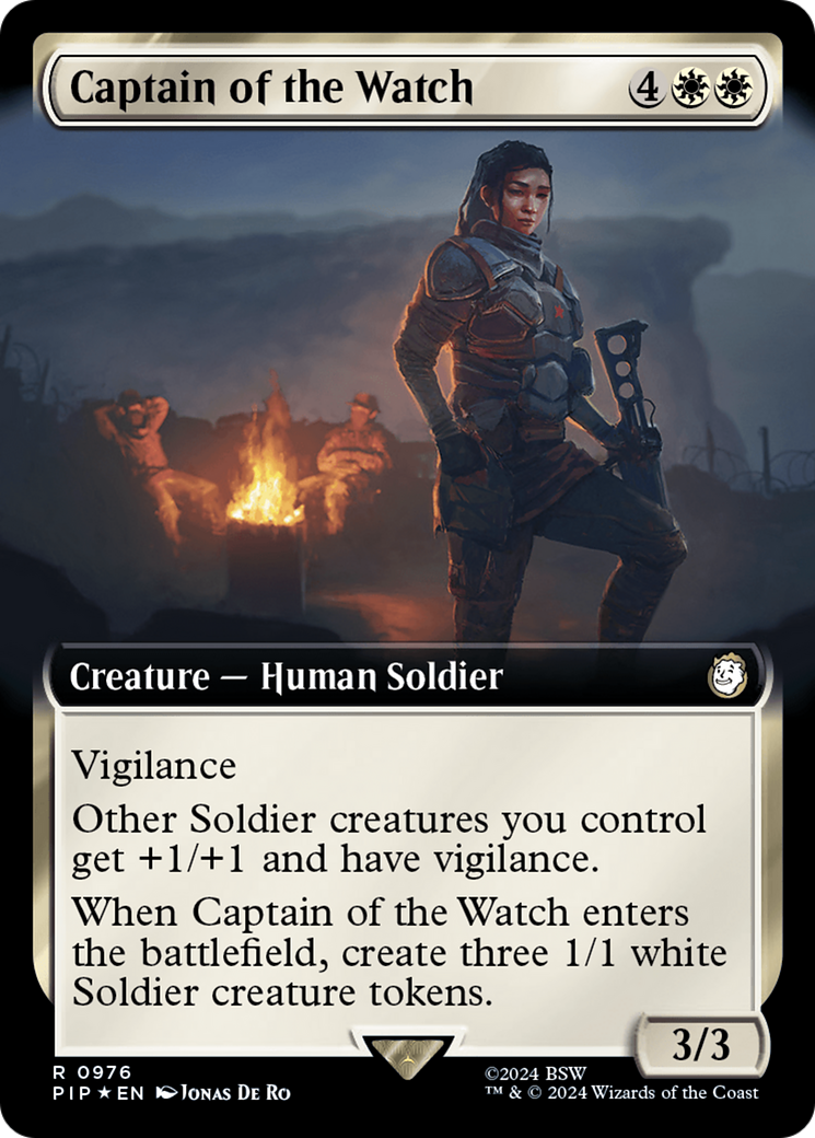 Captain of the Watch (Extended Art) (Surge Foil) [Fallout] | Devastation Store