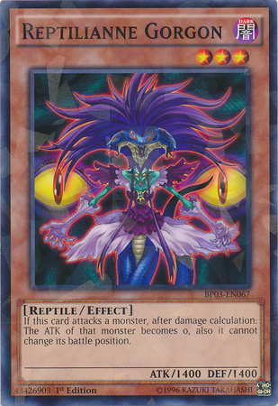 Reptilianne Gorgon [BP03-EN067] Shatterfoil Rare | Devastation Store