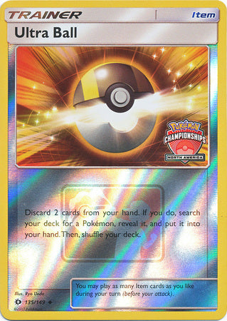 Ultra Ball (135/149) (NA Championship Promo) [Sun & Moon: Base Set] | Devastation Store