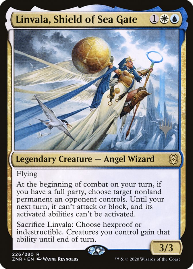 Linvala, Shield of Sea Gate (Promo Pack) [Zendikar Rising Promos] | Devastation Store