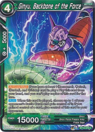 Ginyu, Backbone of the Force [BT10-076] | Devastation Store