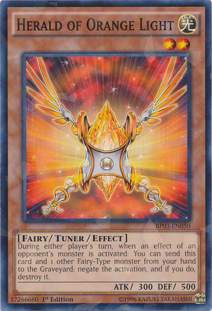 Herald of Orange Light [BP03-EN050] Shatterfoil Rare | Devastation Store