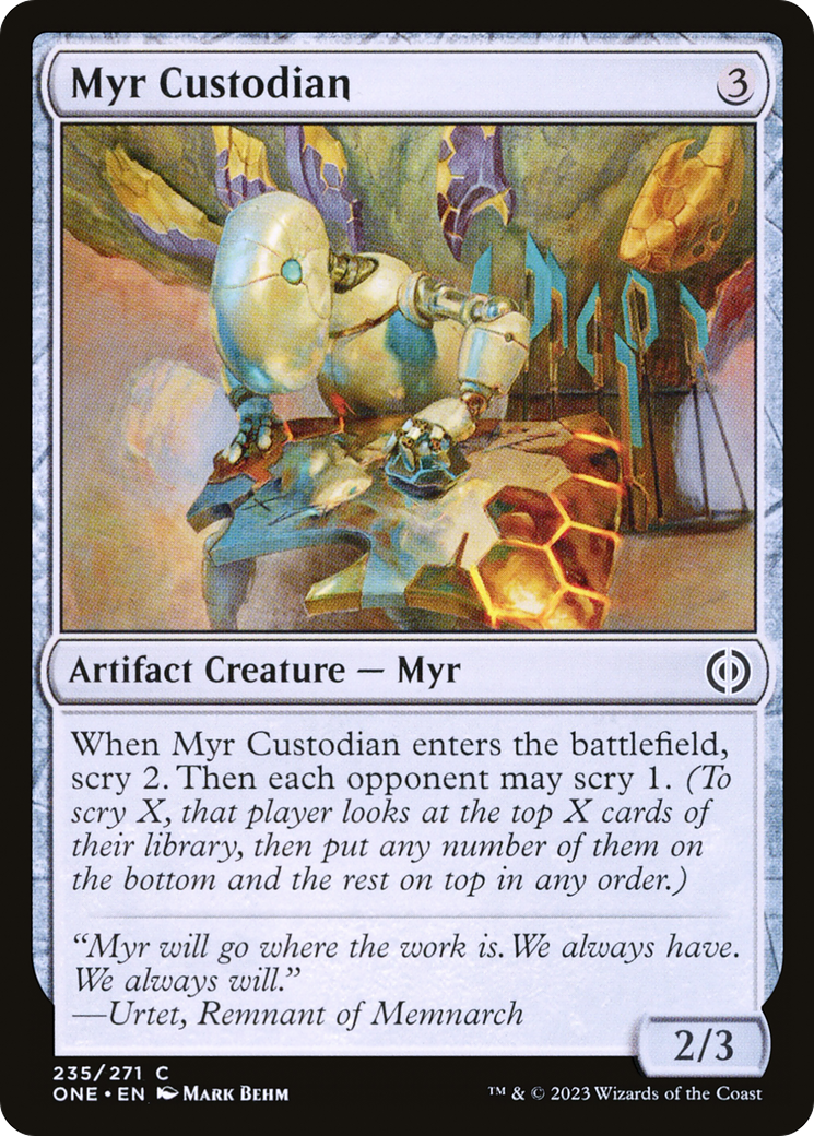 Myr Custodian [Phyrexia: All Will Be One] | Devastation Store