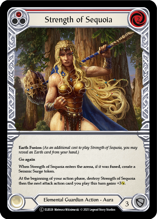 Strength of Sequoia (Red) [U-ELE028] Unlimited Normal | Devastation Store