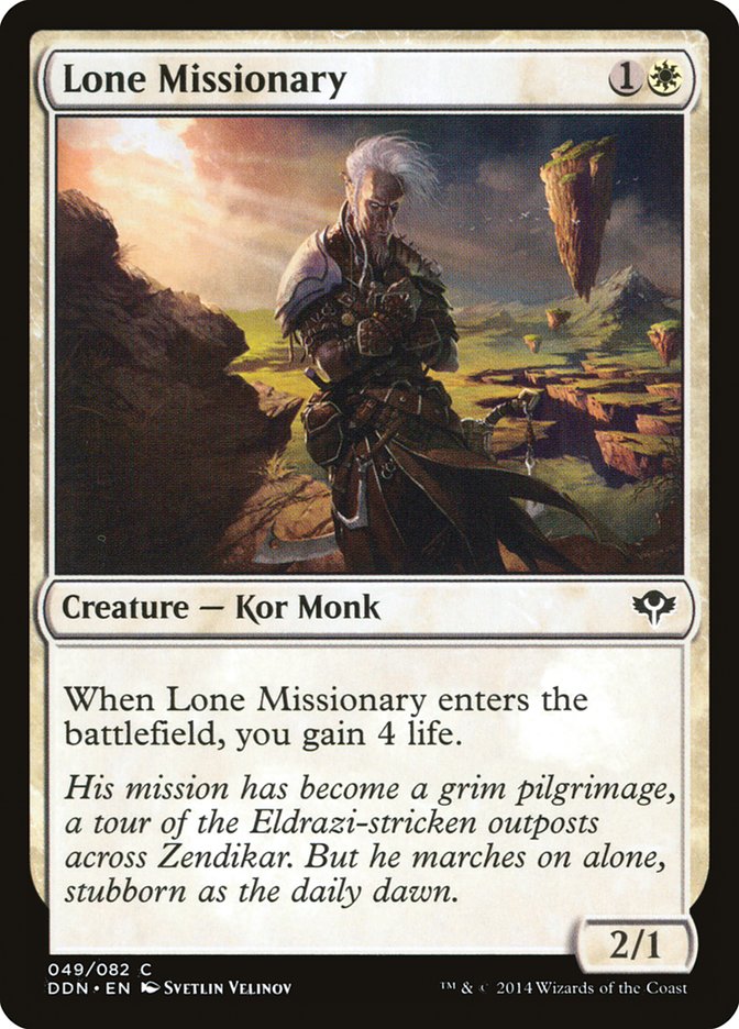 Lone Missionary [Duel Decks: Speed vs. Cunning] | Devastation Store