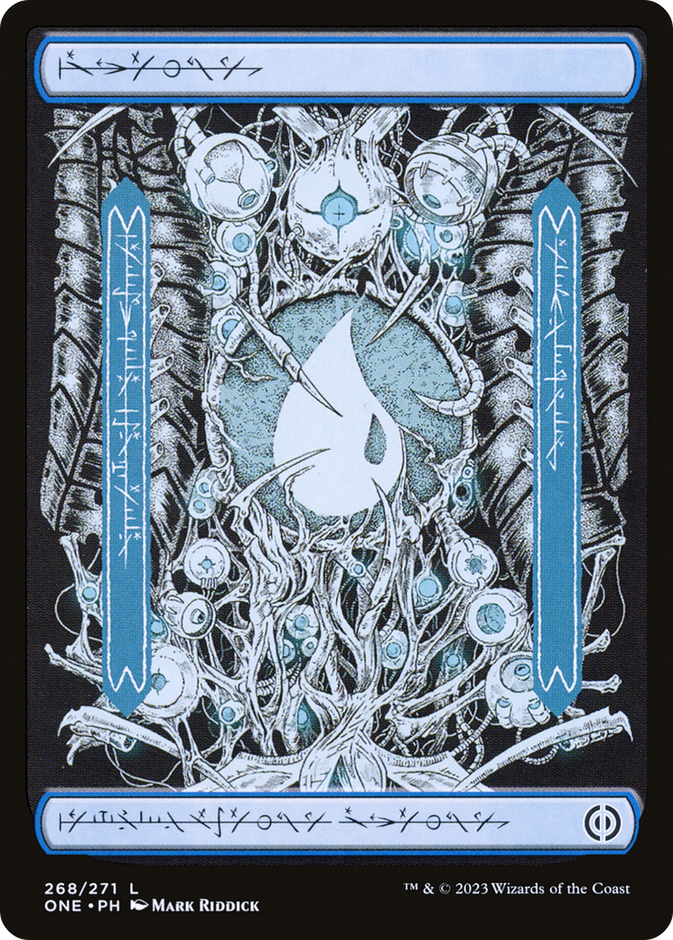 Island (268) (Phyrexian) [Phyrexia: All Will Be One] | Devastation Store