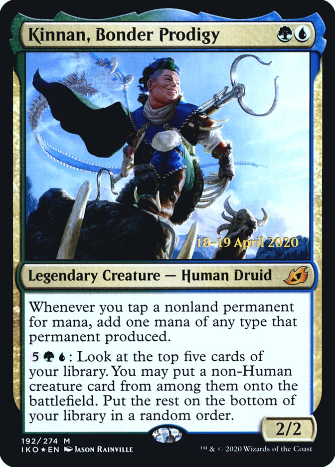 Kinnan, Bonder Prodigy  [Ikoria: Lair of Behemoths Prerelease Promos] | Devastation Store