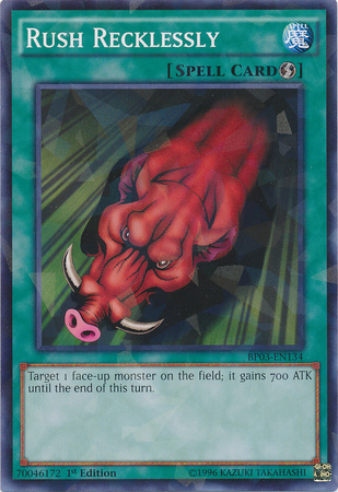 Rush Recklessly [BP03-EN134] Shatterfoil Rare | Devastation Store