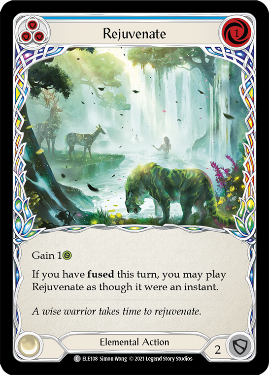 Rejuvenate (Blue) [ELE108] (Tales of Aria)  1st Edition Normal | Devastation Store