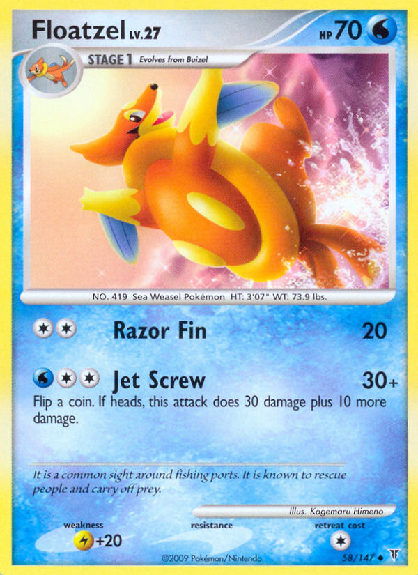 Floatzel (58/147) [Platinum: Supreme Victors] | Devastation Store