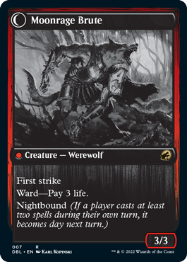 Brutal Cathar // Moonrage Brute [Innistrad: Double Feature] | Devastation Store