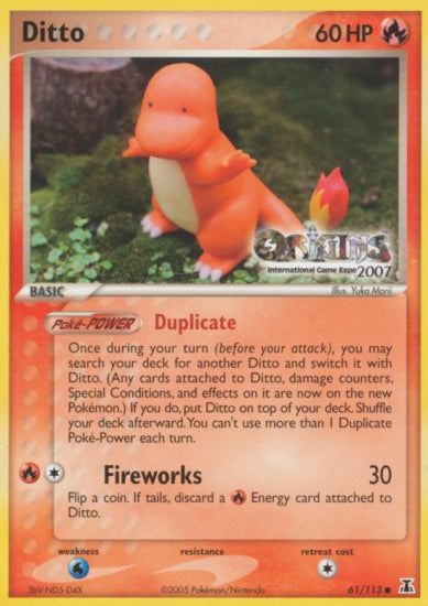 Ditto (61/113) (Origins Game Fair 2007) [EX: Delta Species] | Devastation Store