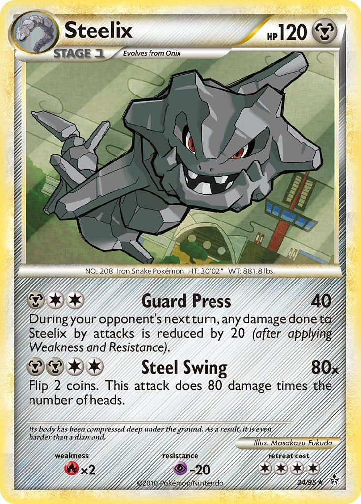 Steelix (24/95) (Theme Deck Exclusive) [HeartGold & SoulSilver: Unleashed] | Devastation Store