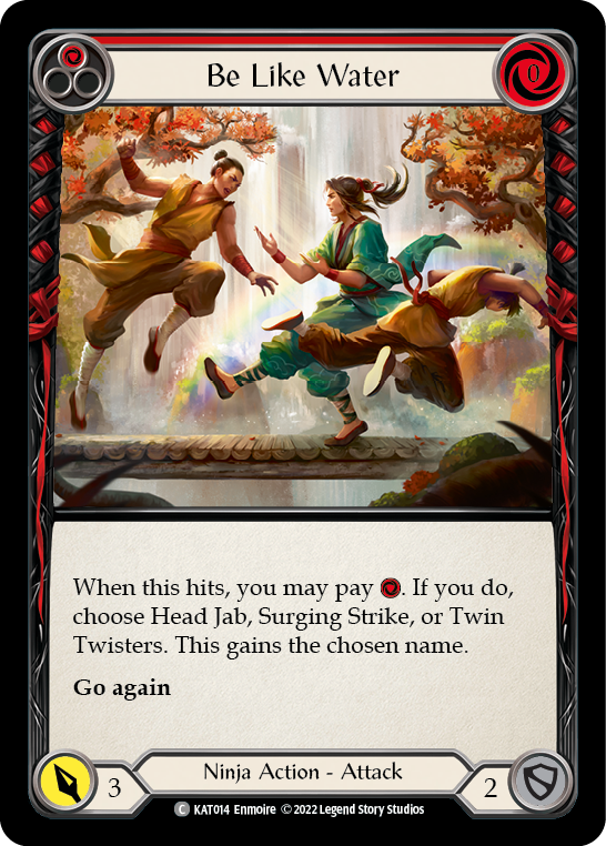 Be Like Water (Red) [KAT014] (Outsiders Katsu Blitz Deck) | Devastation Store