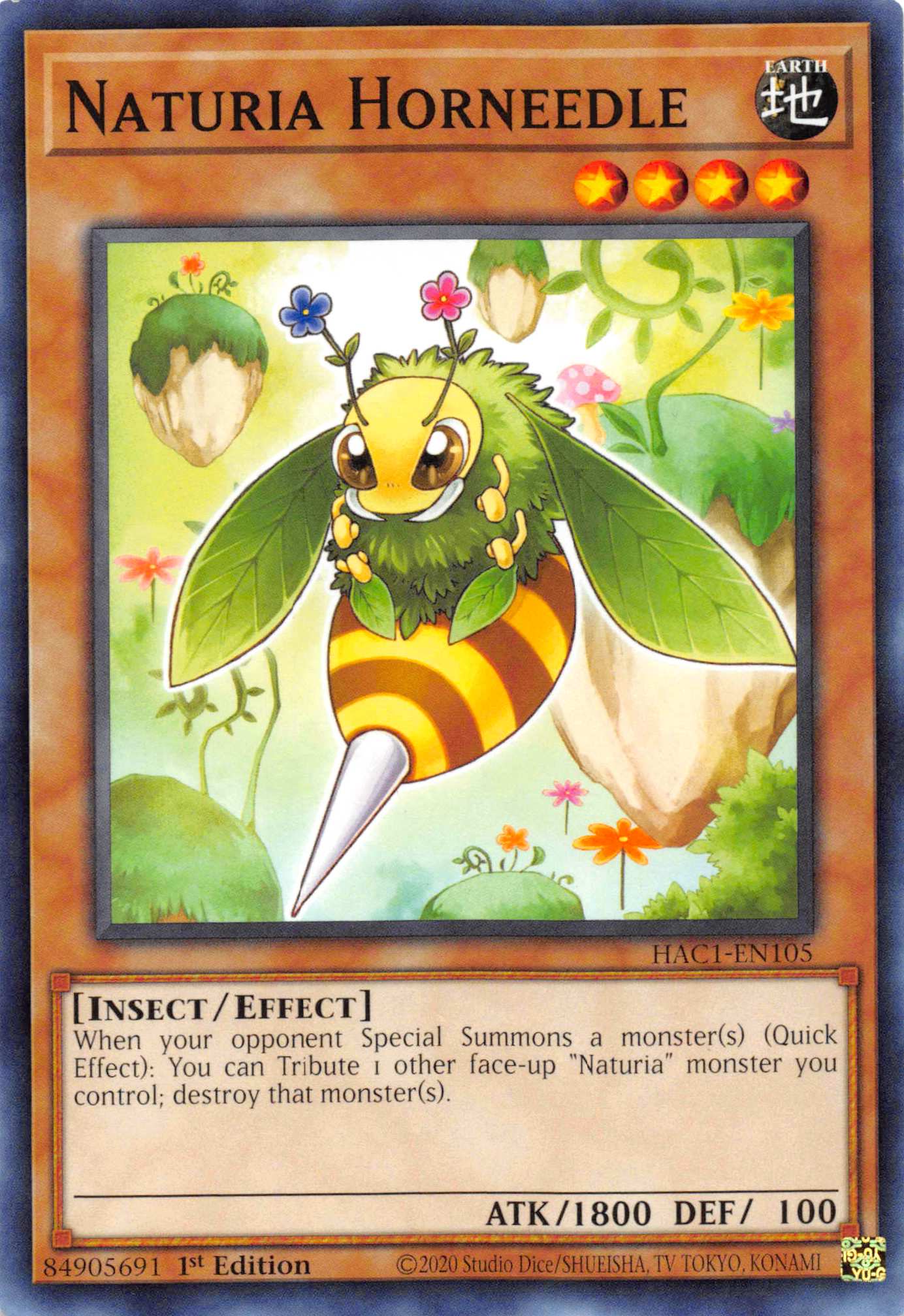Naturia Horneedle (Duel Terminal) [HAC1-EN105] Parallel Rare | Devastation Store