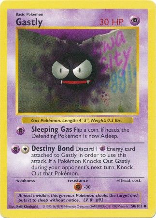 Gastly (50/102) [Base Set Shadowless Unlimited] | Devastation Store