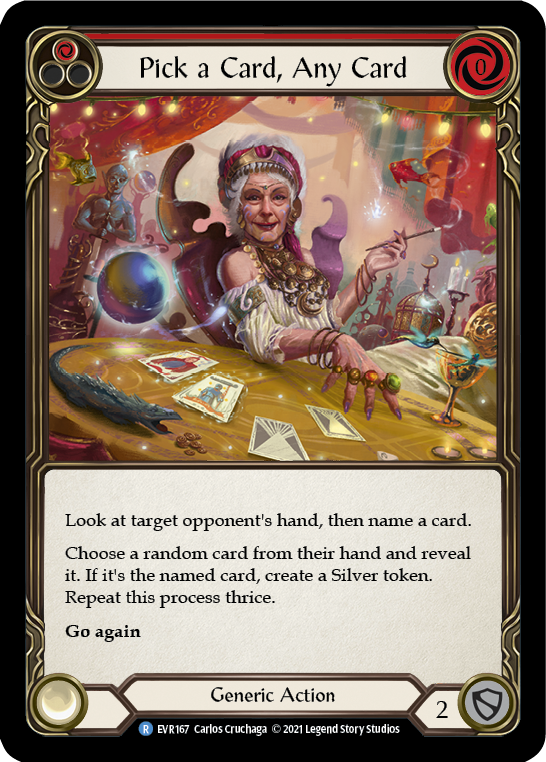 Pick a Card, Any Card (Red) [EVR167] (Everfest)  1st Edition Normal | Devastation Store