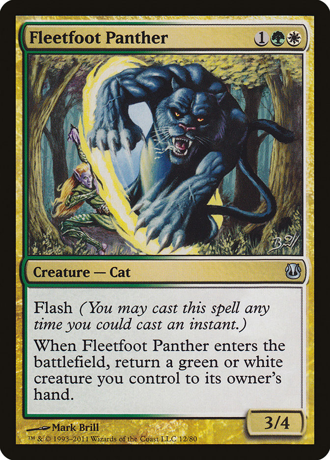 Fleetfoot Panther [Duel Decks: Ajani vs. Nicol Bolas] - Devastation Store | Devastation Store