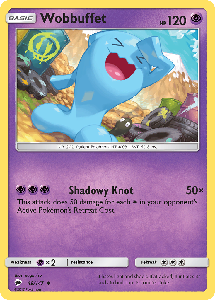 Wobbuffet (49/147) [Sun & Moon: Burning Shadows] | Devastation Store