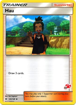 Hau (120/149) (Charizard Stamp #52) [Battle Academy 2020] | Devastation Store