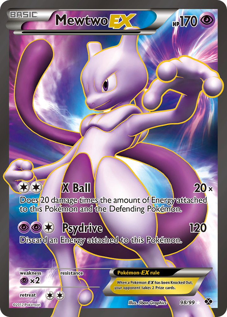 Mewtwo EX (98/99) [Black & White: Next Destinies] | Devastation Store