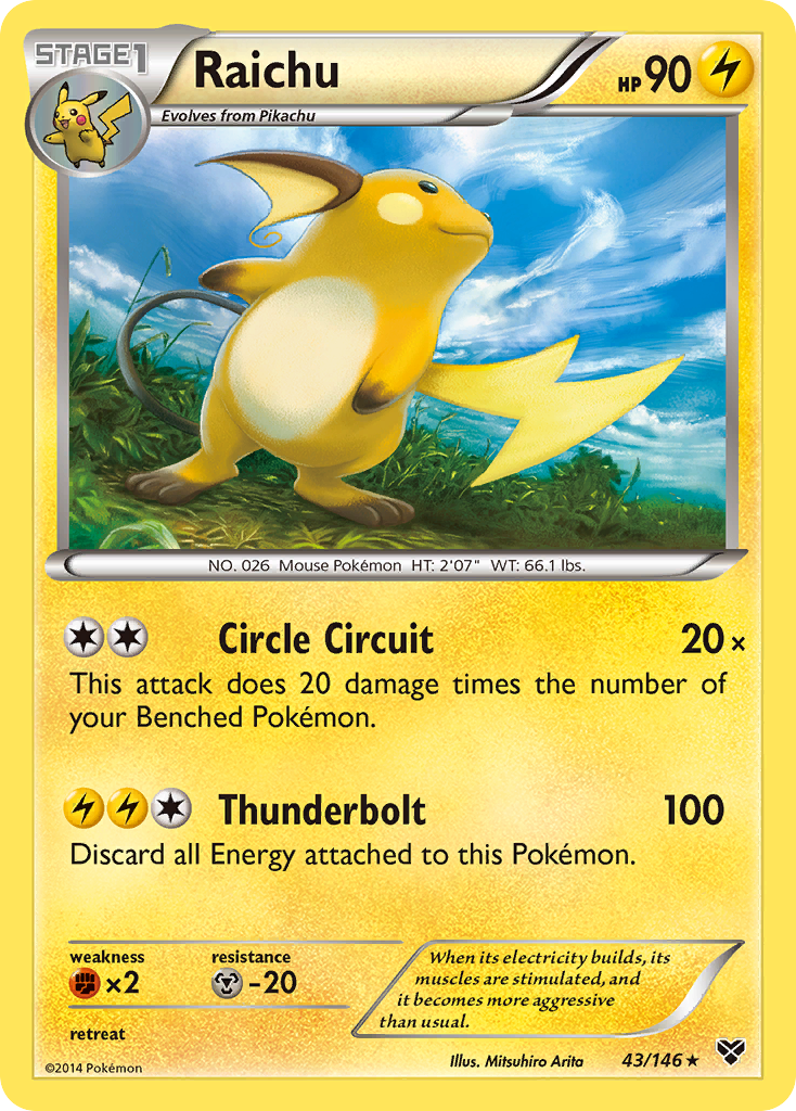 Raichu (43/146) [XY: Base Set] | Devastation Store