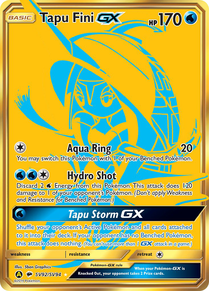Tapu Fini GX (SV92/SV94) [Sun & Moon: Hidden Fates - Shiny Vault] | Devastation Store