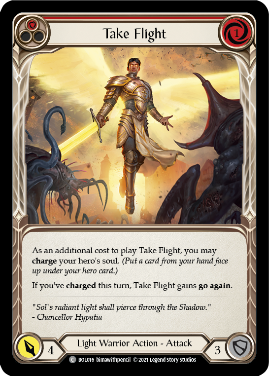 Take Flight (Red) [BOL016] (Monarch Boltyn Blitz Deck) | Devastation Store