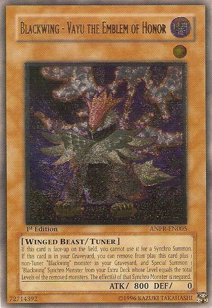 Blackwing - Vayu the Emblem of Honor (UTR) [ANPR-EN005] Ultimate Rare | Devastation Store