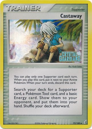 Castaway (72/100) (Stamped) [EX: Crystal Guardians] | Devastation Store