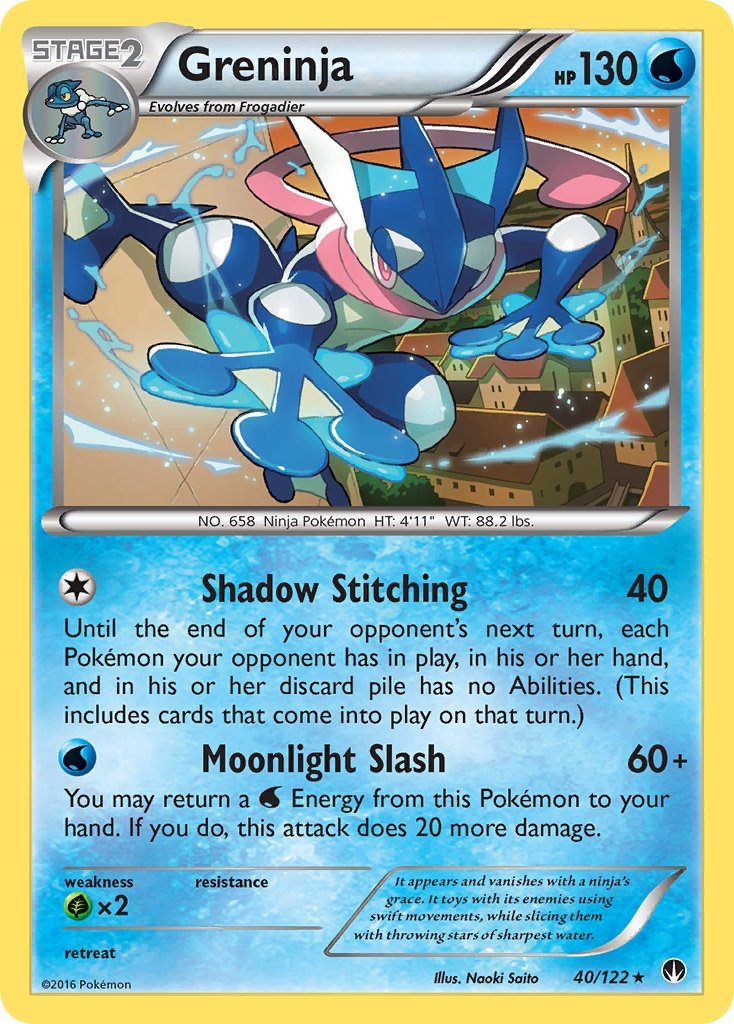 Greninja (40/122) (Theme Deck Exclusive) [XY: BREAKpoint] | Devastation Store