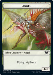 Angel // Elephant Double-sided Token [Kamigawa: Neon Dynasty Commander Tokens] | Devastation Store